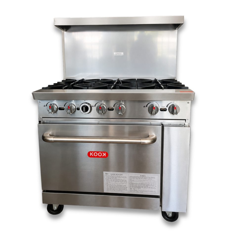 Cocina Industrial 6 Quemadores con Horno